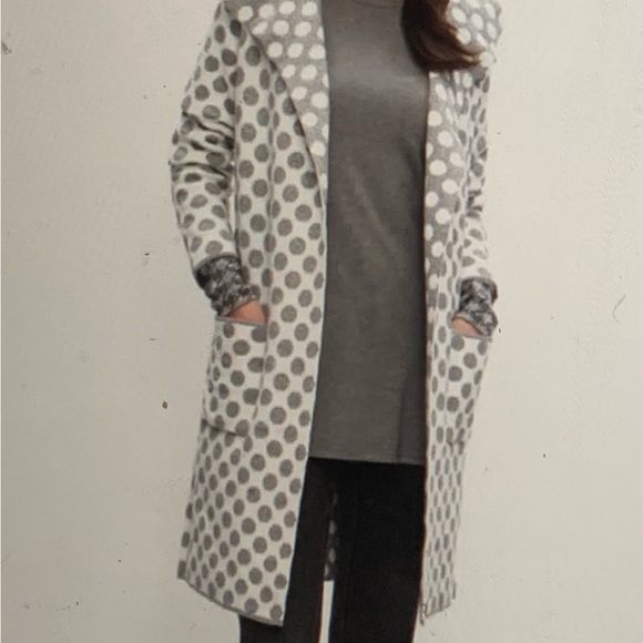 Joseph Ribkoff Polka Dot Cardigan - Picture 6 of 7